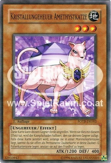 Crystal Beast Amethyst Cat