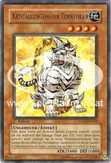 Crystal Beast Topaz Tiger (V.1 - Rare)