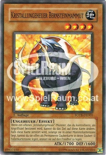 Crystal Beast Amber Mammoth