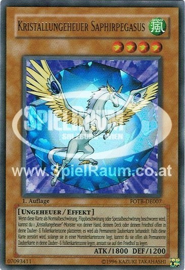 Crystal Beast Sapphire Pegasus (V.1 - Ultra Rare)
