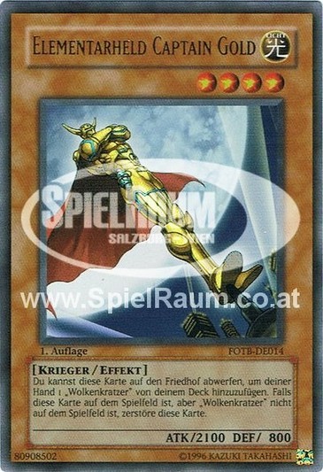 Elemental HERO Captain Gold (V.1 - Ultra Rare)