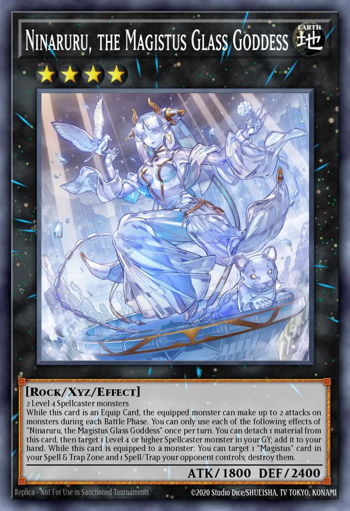 Ninaruru, the Magistus Glass Goddess (V.1 - Super Rare) Single: Yu-Gi-Oh! Genesis Impact Einzelkarte