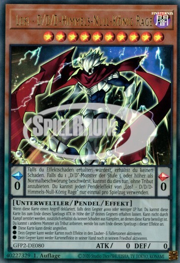 Go! - D/D/D Divine Zero King Rage Single: Yu-Gi-Oh! Ghosts From the Past: The 2nd Haunting Einzelkarte