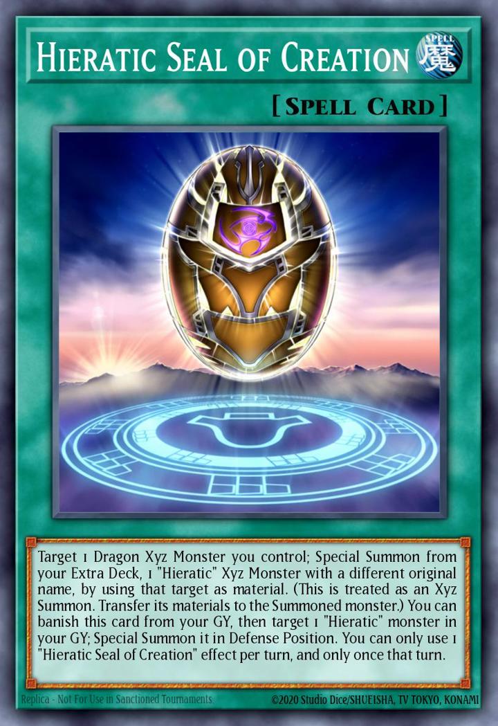 Hieratic Seal of Creation Single: Yu-Gi-Oh! Ghosts From the Past Einzelkarte