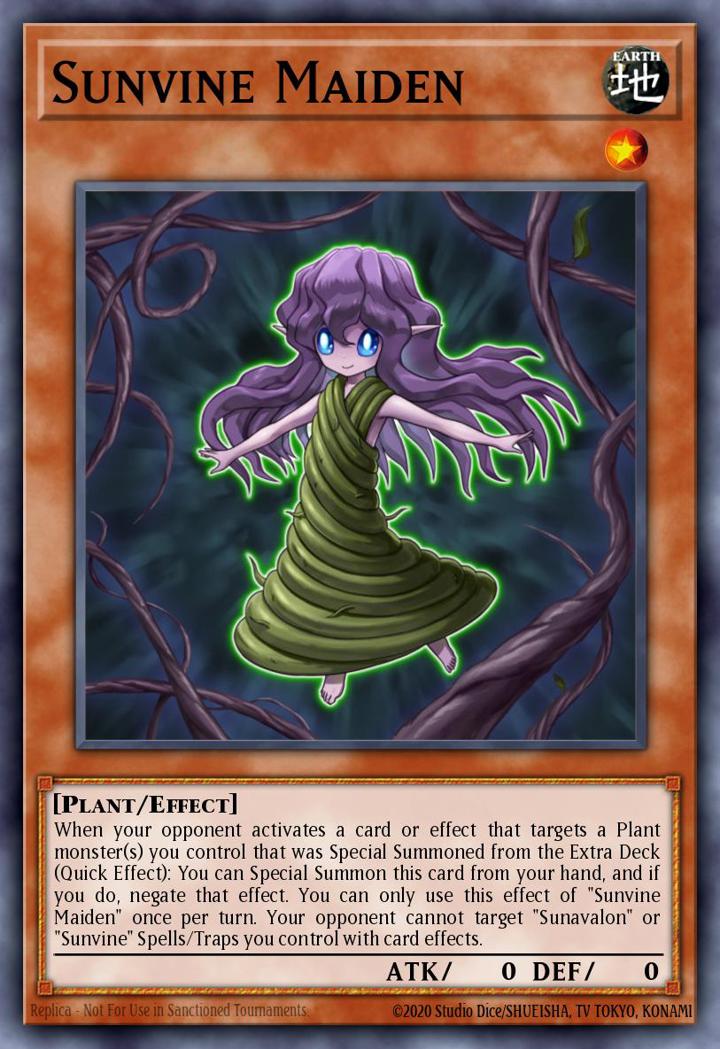Sunvine Maiden Single: Yu-Gi-Oh! Ghosts From the Past Einzelkarte