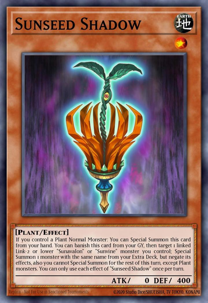 Sunseed Shadow Single: Yu-Gi-Oh! Ghosts From the Past Einzelkarte