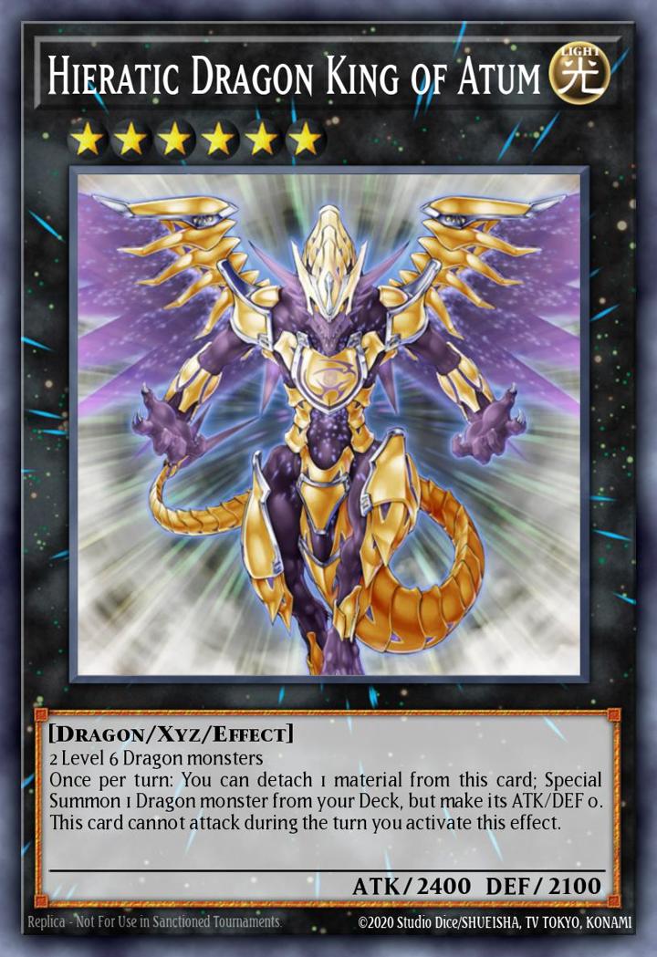 Hieratic Dragon King of Atum Single: Yu-Gi-Oh! Ghosts From the Past Einzelkarte