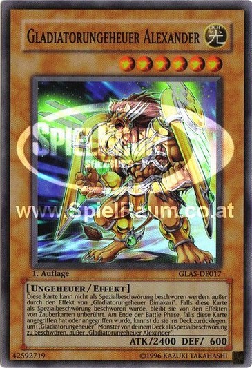 Gladiator Beast Alexander (V.1 - Super Rare) Single: Yu-Gi-Oh! Gladiator's Assault Einzelkarte