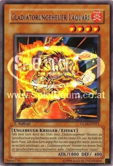 Gladiator Beast Laquari Single: Yu-Gi-Oh! Gladiator's Assault Einzelkarte