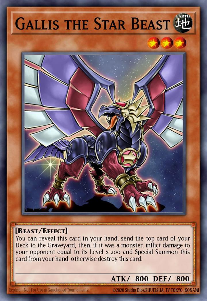 Gallis the Star Beast Single: Yu-Gi-Oh! GX Tag Force 3 Einzelkarte