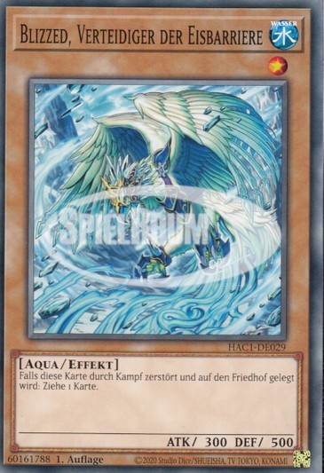 Blizzed, Defender of the Ice Barrier (V.1 - Common)