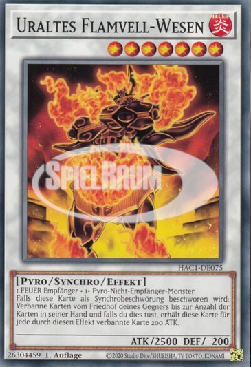 Ancient Flamvell Deity (V.2 - Parallel Rare) Single: Yu-Gi-Oh! Hidden Arsenal: Chapter 1 Einzelkarte