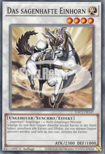 The Fabled Unicore (V.1 - Common)