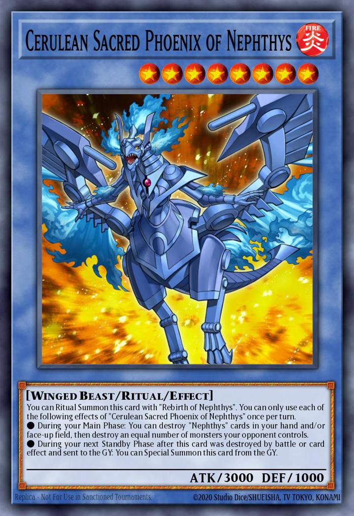 Cerulean Sacred Phoenix of Nephthys Single: Yu-Gi-Oh! Hidden Summoners Einzelkarte