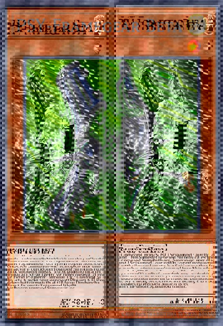 PSY-Framegear Beta Single: Yu-Gi-Oh! High-Speed Riders Einzelkarte