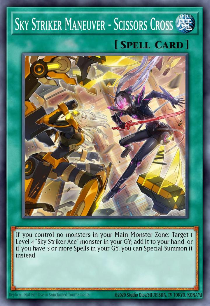 Sky Striker Maneuver - Scissors Cross (V.2 - Ultra Rare) Single: Yu-Gi-Oh! Ignition Assault Einzelkarte
