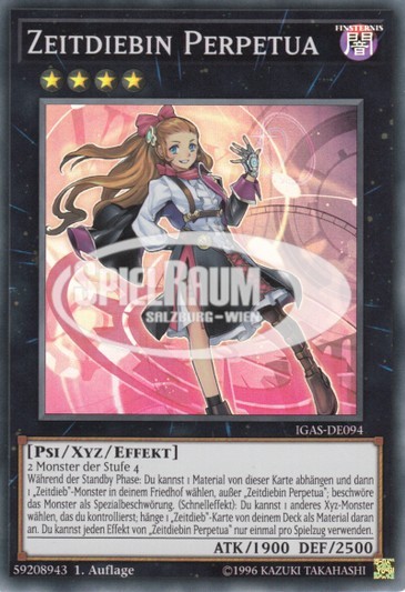 Time Thief Perpetua (V.1 - Super Rare) Single: Yu-Gi-Oh! Ignition Assault Einzelkarte
