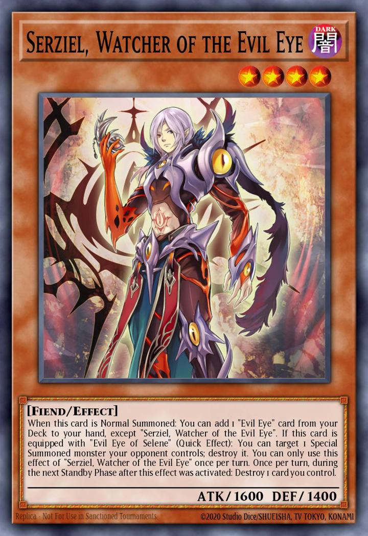 Serziel, Watcher of the Evil Eye Single: Yu-Gi-Oh! The Infinity Chasers Einzelkarte