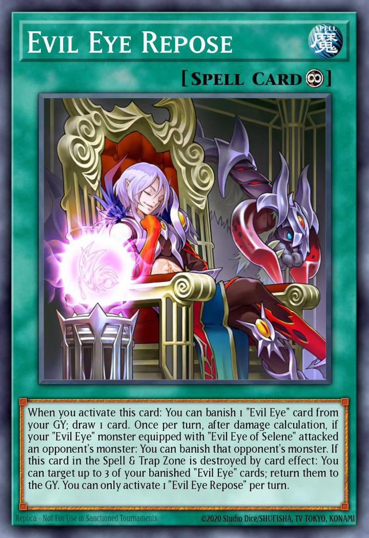 Evil Eye Repose Single: Yu-Gi-Oh! The Infinity Chasers Einzelkarte