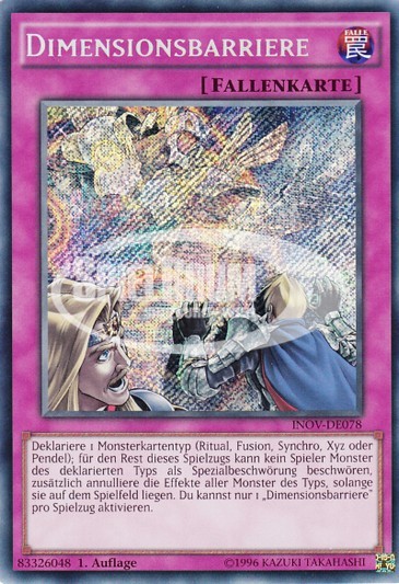 Dimensional Barrier
