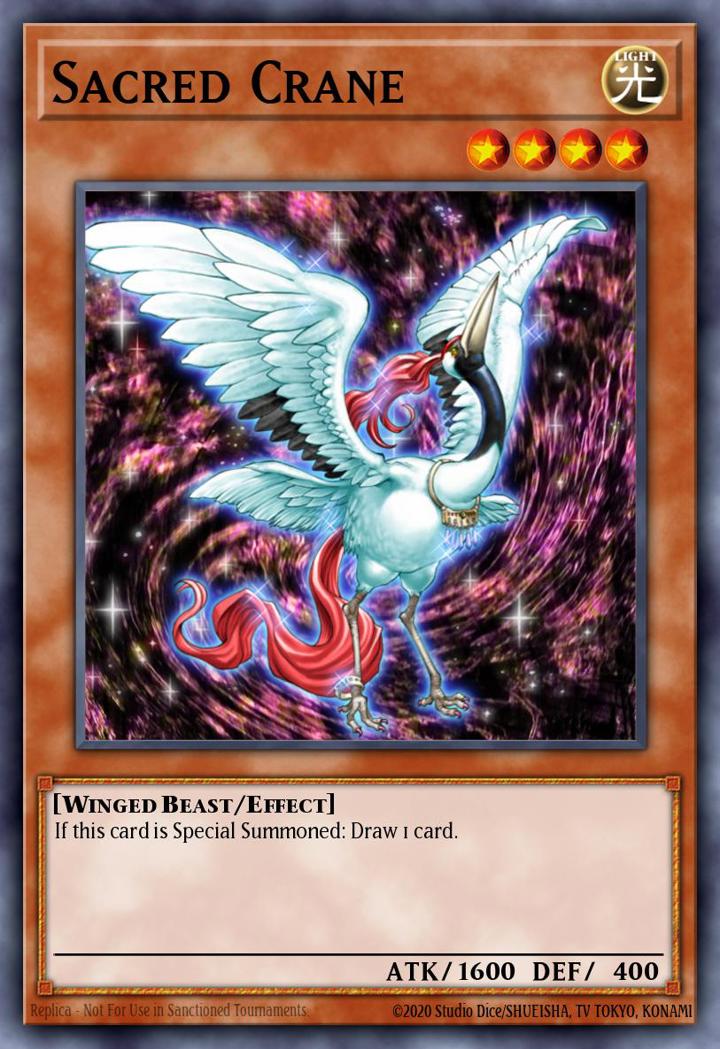 Sacred Crane Single: Yu-Gi-Oh! Invasion of Chaos (25th Anniversary Edition) Einzelkarte