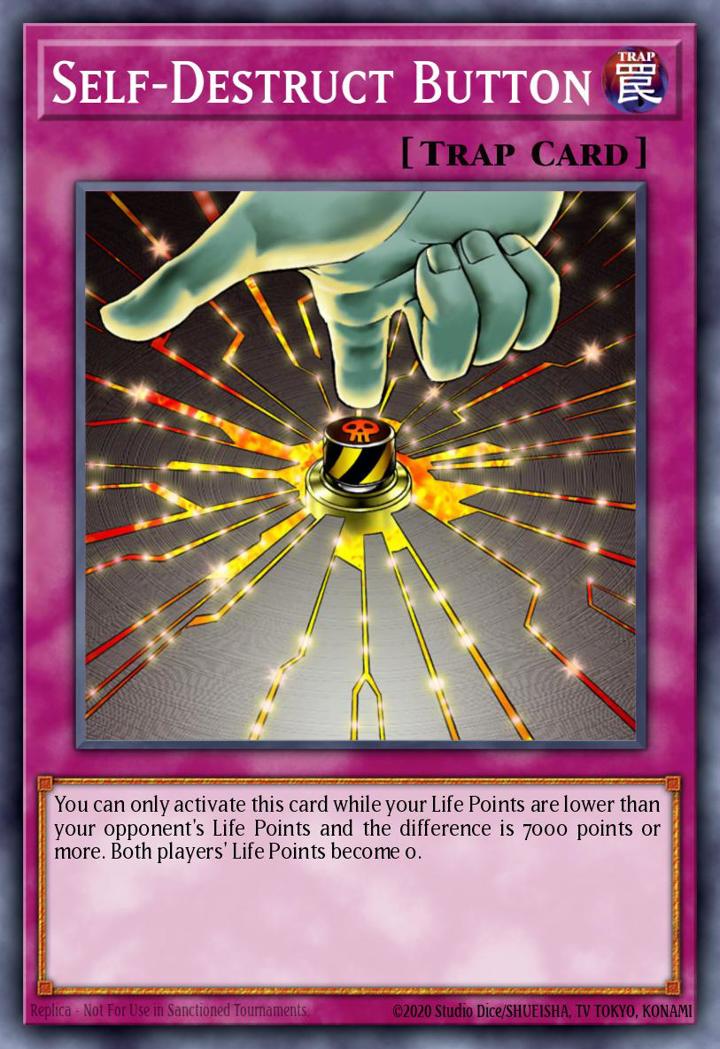 Self-Destruct Button Single: Yu-Gi-Oh! Invasion of Chaos (25th Anniversary Edition) Einzelkarte