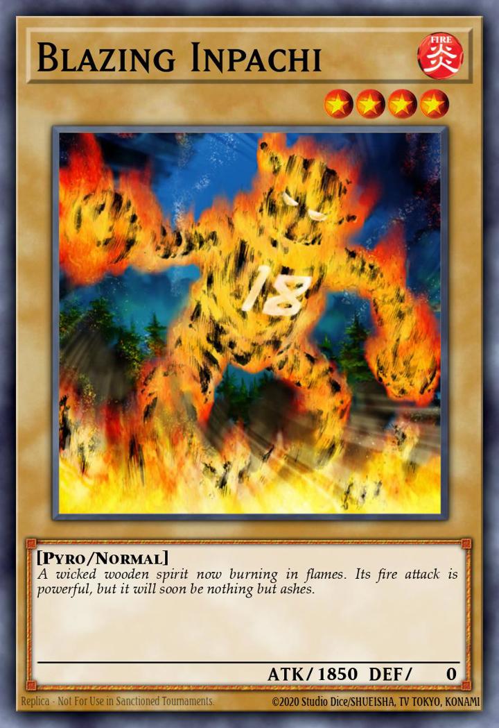 Blazing Inpachi (V.2 - Common) Single: Yu-Gi-Oh! Invasion of Chaos Einzelkarte