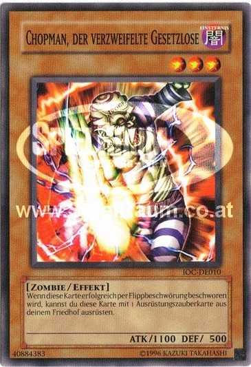 Chopman the Desperate Outlaw (V.1 - Common) Single: Yu-Gi-Oh! Invasion of Chaos Einzelkarte