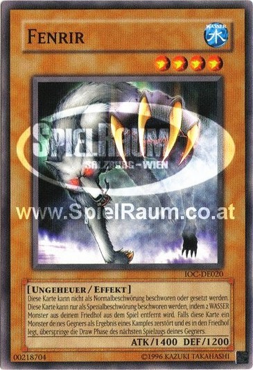 Fenrir (V.1 - Common) Single: Yu-Gi-Oh! Invasion of Chaos Einzelkarte