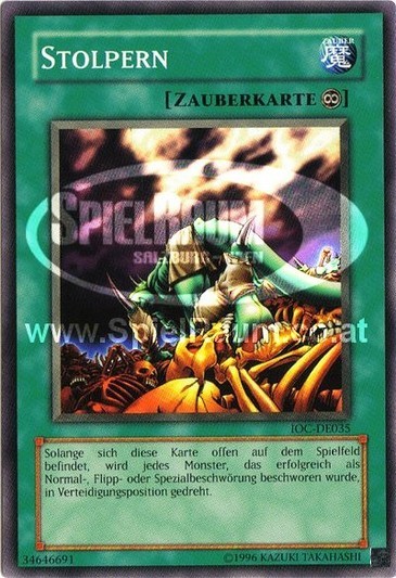 Stumbling (V.1 - Common) Single: Yu-Gi-Oh! Invasion of Chaos Einzelkarte