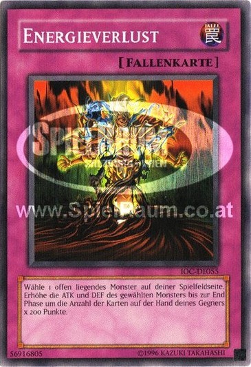 Energy Drain (V.1 - Common) Single: Yu-Gi-Oh! Invasion of Chaos Einzelkarte