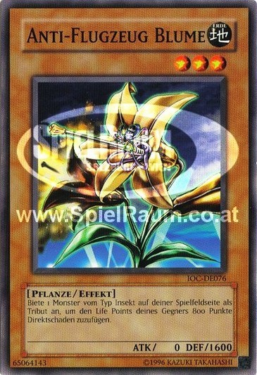 Anti-Aircraft Flower (V.1 - Common) Single: Yu-Gi-Oh! Invasion of Chaos Einzelkarte