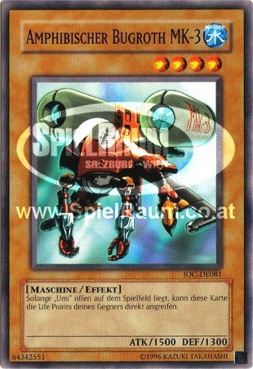 Amphibious Bugroth MK-3 (V.1 - Common) Single: Yu-Gi-Oh! Invasion of Chaos Einzelkarte