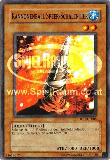 Cannonball Spear Shellfish (V.1 - Common) Single: Yu-Gi-Oh! Invasion of Chaos Einzelkarte