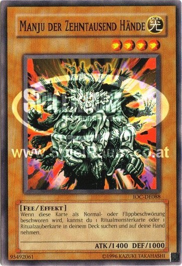 Manju of the Ten Thousand Hands (V.1 - Common) Single: Yu-Gi-Oh! Invasion of Chaos Einzelkarte