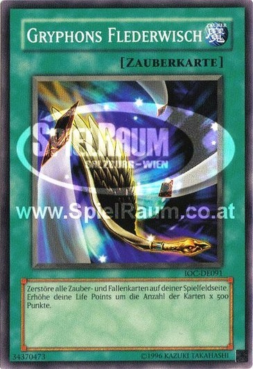 Gryphon's Feather Duster (V.1 - Common) Single: Yu-Gi-Oh! Invasion of Chaos Einzelkarte