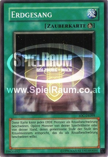 Earth Chant (V.1 - Common) Single: Yu-Gi-Oh! Invasion of Chaos Einzelkarte