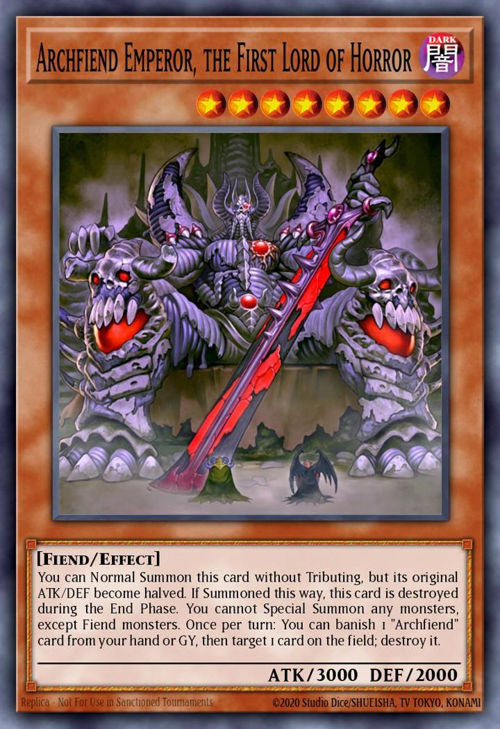 Archfiend Emperor, the First Lord of Horror (V.2 - Ultra Rare) Single: Yu-Gi-Oh! Judgment of the Light Einzelkarte