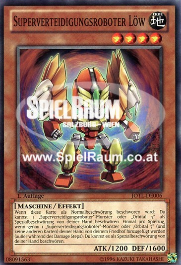 Super Defense Robot Lio Single: Yu-Gi-Oh! Judgment of the Light Einzelkarte
