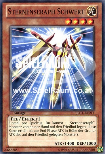 Star Seraph Sword Single: Yu-Gi-Oh! Judgment of the Light Einzelkarte