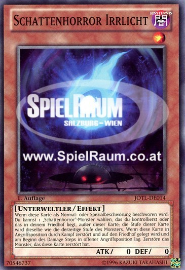 Umbral Horror Will o' the Wisp Single: Yu-Gi-Oh! Judgment of the Light Einzelkarte