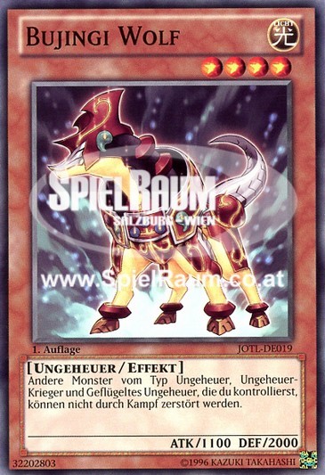 Bujingi Wolf Single: Yu-Gi-Oh! Judgment of the Light Einzelkarte