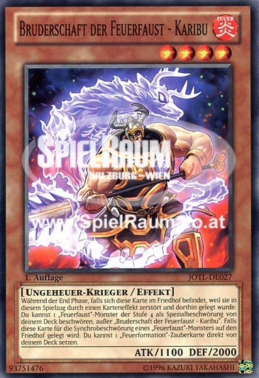 Brotherhood of the Fire Fist - Caribou Single: Yu-Gi-Oh! Judgment of the Light Einzelkarte