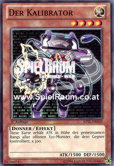 The Calibrator Single: Yu-Gi-Oh! Judgment of the Light Einzelkarte