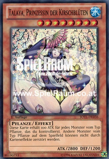 Talaya, Princess of Cherry Blossoms Single: Yu-Gi-Oh! Judgment of the Light Einzelkarte