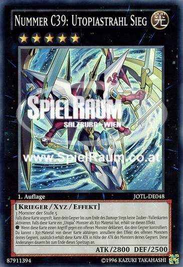 Number C39: Utopia Ray Victory (V.1 - Super Rare) Single: Yu-Gi-Oh! Judgment of the Light Einzelkarte