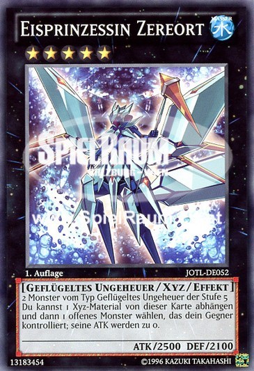 Ice Princess Zereort Single: Yu-Gi-Oh! Judgment of the Light Einzelkarte