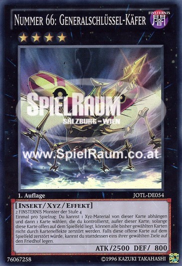 Number 66: Master Key Beetle Single: Yu-Gi-Oh! Judgment of the Light Einzelkarte
