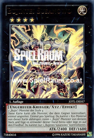 Bujintei Susanowo (V.1 - Ultra Rare) Single: Yu-Gi-Oh! Judgment of the Light Einzelkarte