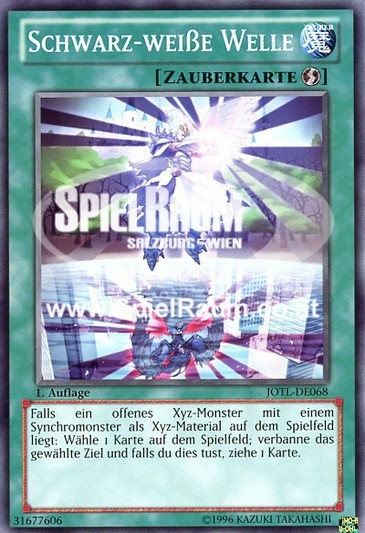 Black and White Wave Single: Yu-Gi-Oh! Judgment of the Light Einzelkarte